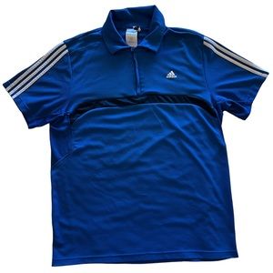 Adidas Men’s Collared Blue Athletic Shirt XL